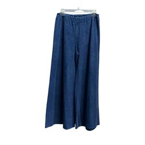Doodle by Inoah Wide Stretch Palazzo style Pants. Sz Medium.  Blue
